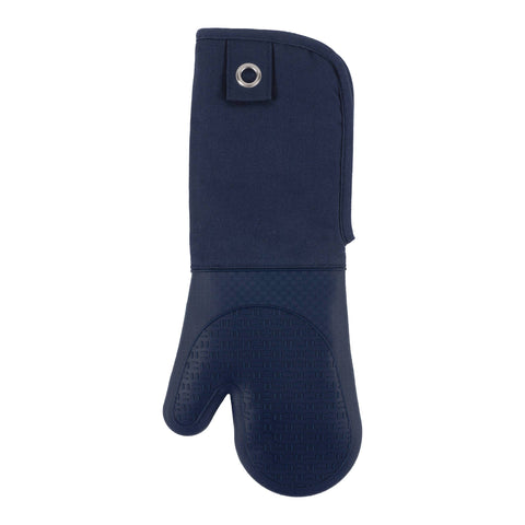 Gourmet Classics 17" Silicone Oven Mitt With Grommet: Blue (KAF Home)
