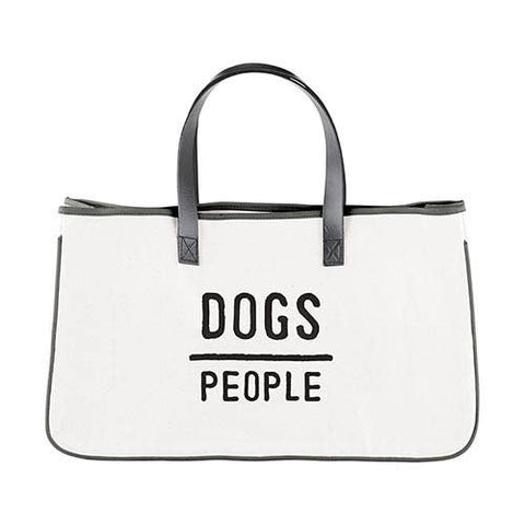 Face to Face Canvas Tote - Dogs/People (Santa Barbara)