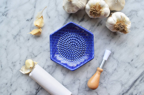 Blue Ceramic Grater Set (The Grate Plate)