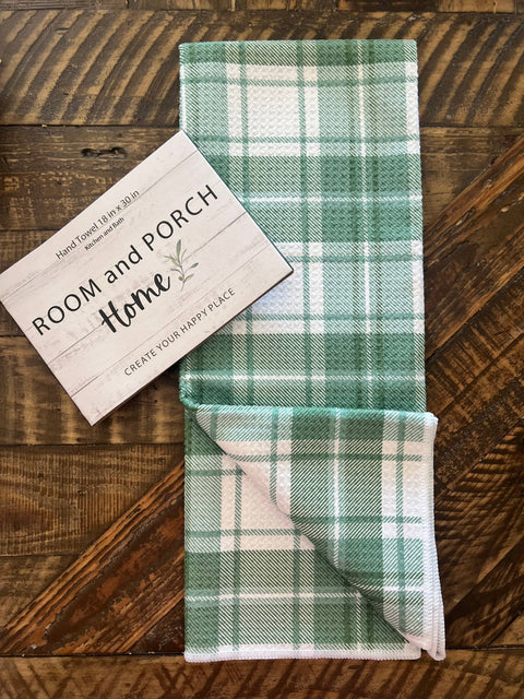 Balsam Plaid Tea/Hand Towel (ROOM and PORCH)