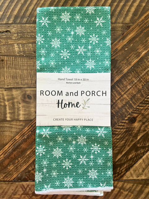 Winter Snowflakes Tea/Hand Towel (ROOM and PORCH)