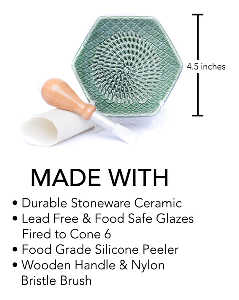 White Ceramic Grater Set (The Grate Plate)