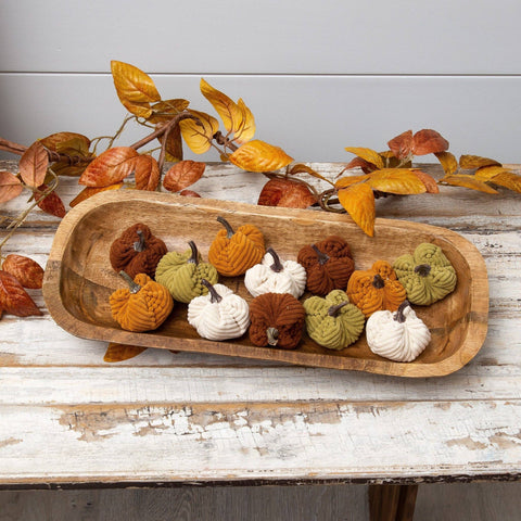 Mini Corduroy Harvest Pumpkins (Audrey's)