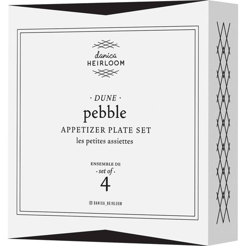 Dune Pebble Appetizer Plates Set of 4 (Danica)