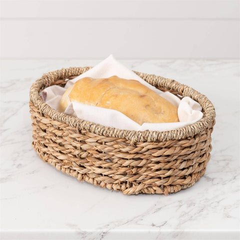 Bread Warmer Basket With Stone (Audrey's)
