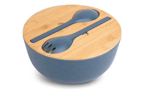 4pc Bamboo Salad Bowl Set - Oceanic (Core Kitchen)
