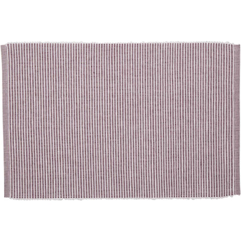 Ashton Burgundy Placemat Set Of 6 (VHC Brands)