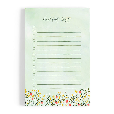 Strawberry Meadow Market Notepad (1canoe2)