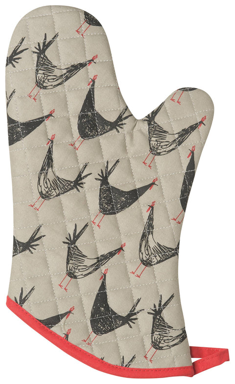 Chicken Scratch Oven Mitt (Danica)