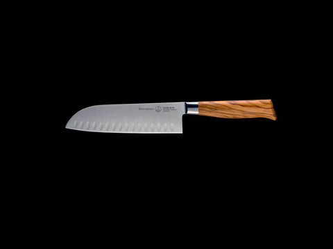 Oliva Elite Kullenschliff Santoku Knife - 7" (Messermeister)