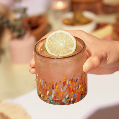 Segunda Vida Artistico Recycled Glass Tumblers - Set of 2 (Twine)
