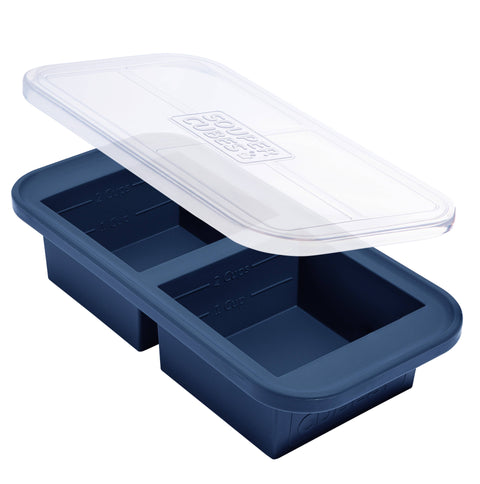 2-Cup Silicone Freezing Tray: Blueberry (Souper Cubes)