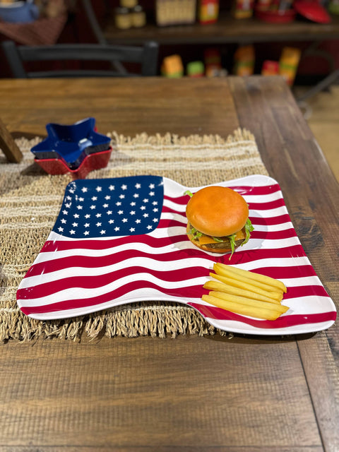 American Flag 16" Melamine Platter (Supreme Housewares)