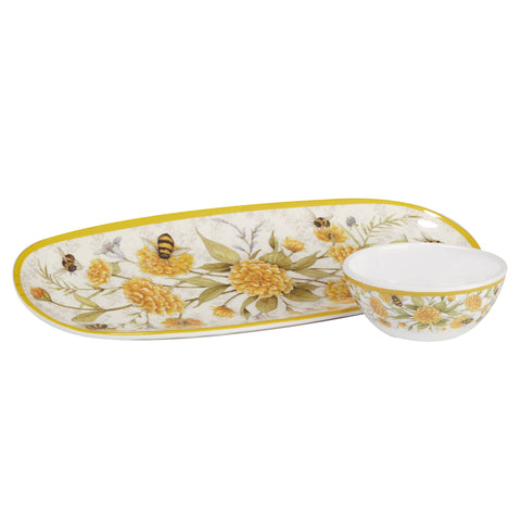 Bee Sweet Gift Melamine Oval Tray (Certified International)