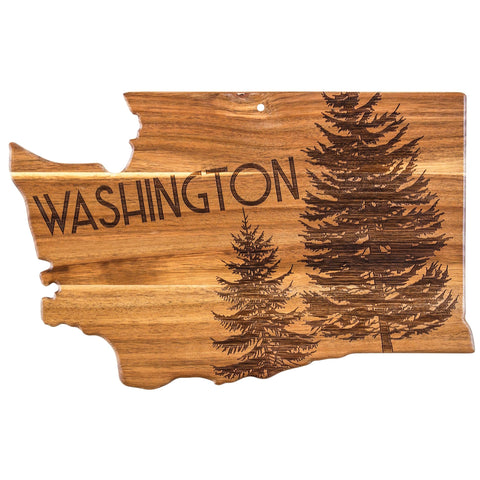 Rock & Branch Washington State Shaped Cutting & Serving Board (Totally Bamboo)