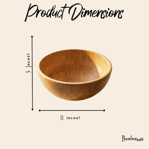 Bamboo Serving Bowl Large (Bamboo Switch)