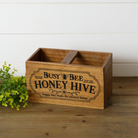 Busy Bee Honey Hive Wood Basket (Busy Bee Honey Hive Wood Basket (Audrey's)