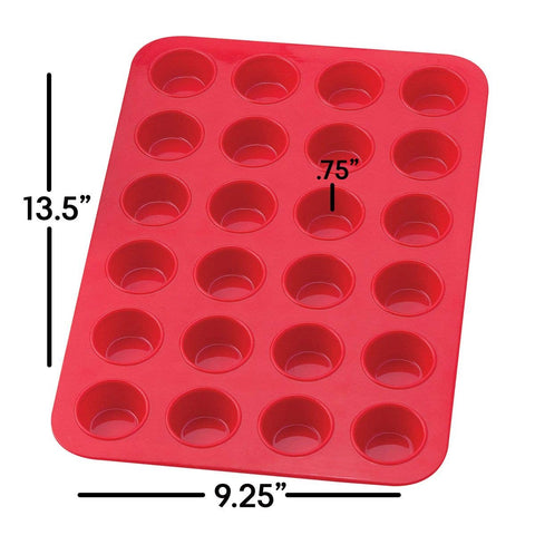 Baking Silicone Muffin Pan, 24 Cup (Mrs. Anderson)