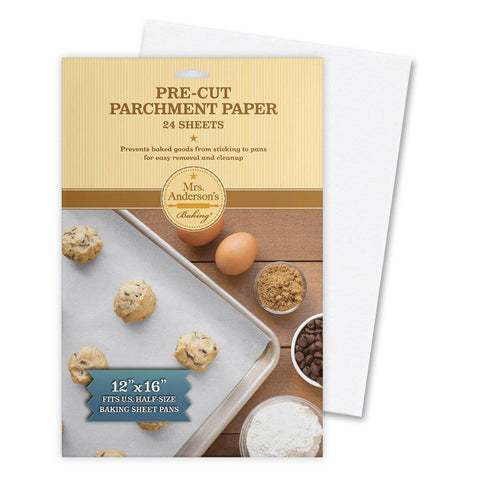 Baking Pre-Cut Parchment Paper Sheets, 24ct (Mrs. Anderson)