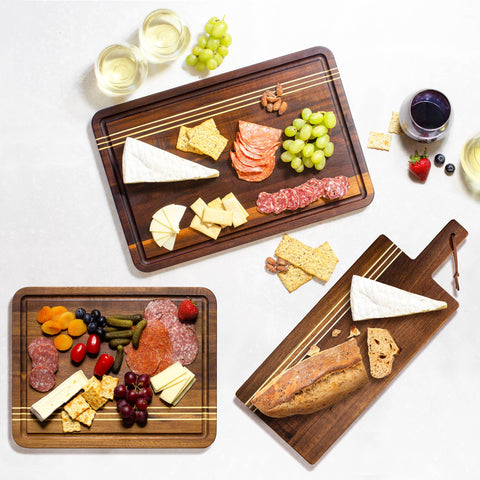 Rock & Branch Acacia Wood Cutting Board with Juice Groove Small (Totally Bamboo)