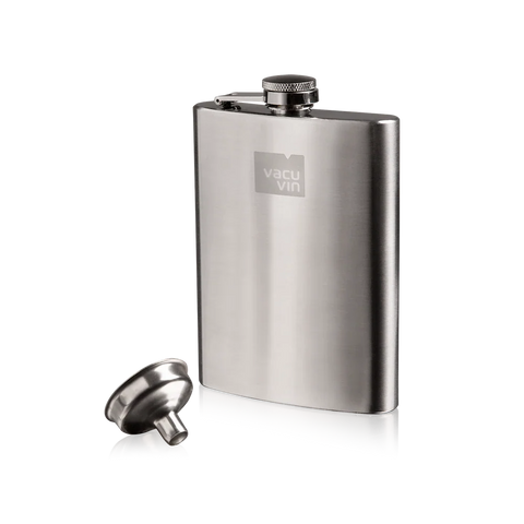 Stainless Steel Hip Flask (Vacu Vin)
