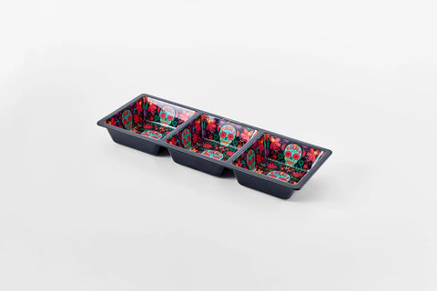 3 Sectional Day of the Dead Taco Tray (Prepara)