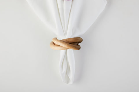 Wooden 3-Ring Napkin Ring - Natural (Tableau)