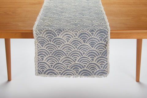 Scallop Print Table Runner (Tableau)