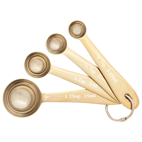Gold Measuring Spoons Set of 4 (Danica Heirloom)
