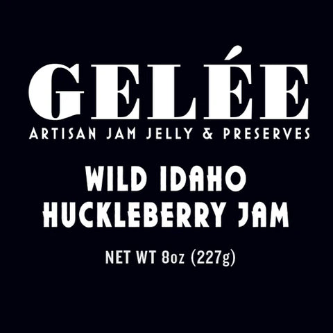 Wild Idaho Huckleberry Jam 8oz (Gelee)
