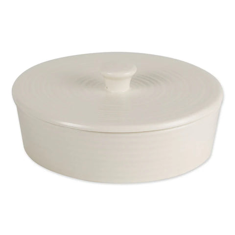 Tortilla Warmer Stoneware 8” White (RSVP)