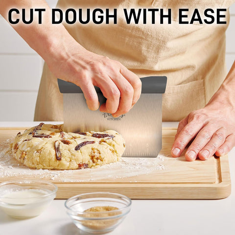 Multi-purpose Stainless Steel Bench Scraper & Chopper (Zulay)