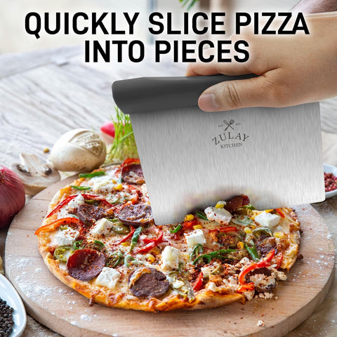 Multi-purpose Stainless Steel Bench Scraper & Chopper (Zulay)