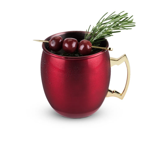 Red & Gold-Plated Moscow Mule Mug (Twine)