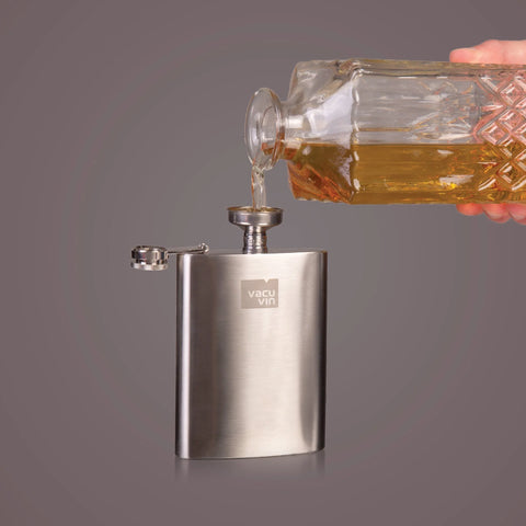 Stainless Steel Hip Flask (Vacu Vin)