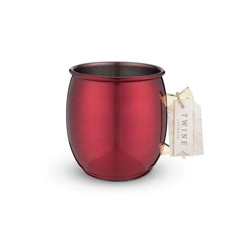 Red & Gold-Plated Moscow Mule Mug (Twine)