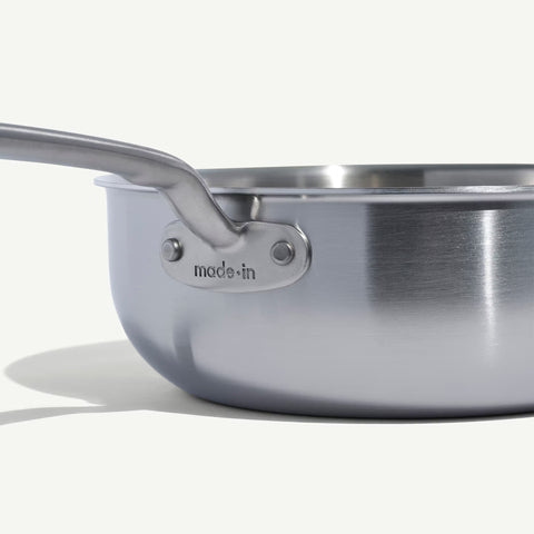 3.5 Qt Stainless Clad Saucier W/Lid (Made In)