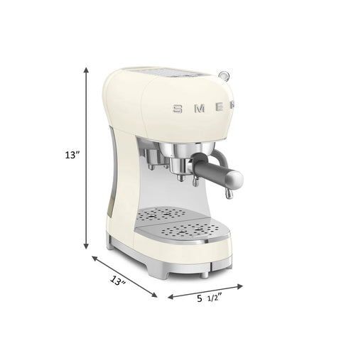 Espresso Coffee Machine with Steam Wand Cream (Smeg)