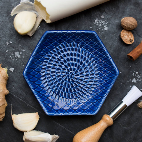 Blue Ceramic Grater Set (The Grate Plate)