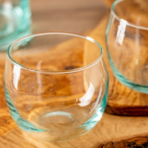 Moroccan Stemless Goblet - Clear: Clear (Verve Culture)