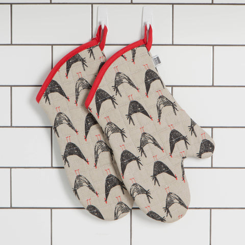 Chicken Scratch Oven Mitt (Danica)