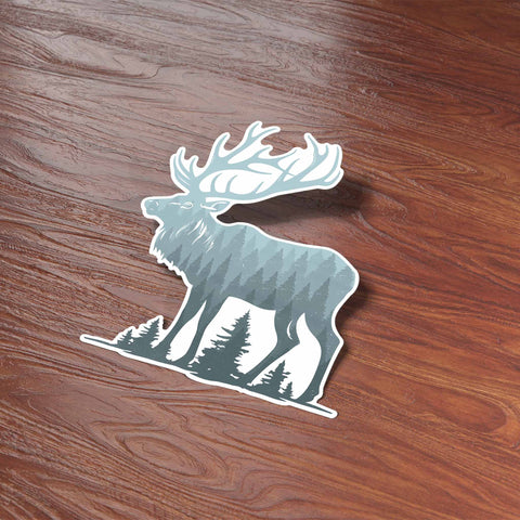 Mountain Forest Bull Elk Sticker (Sentinel Supply)