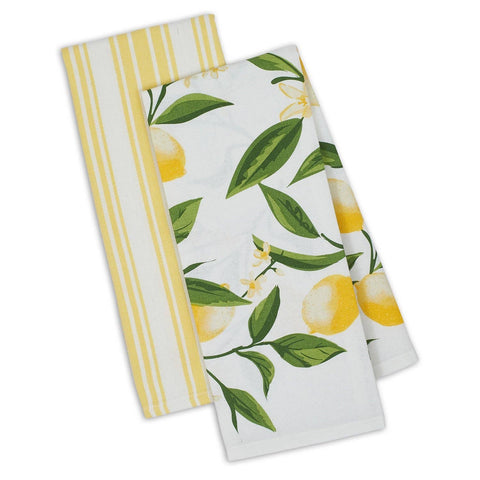 Lemon Bliss Dishtowel Set of 2 (Design Imports)