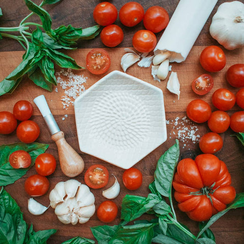 White Ceramic Grater Set (The Grate Plate)