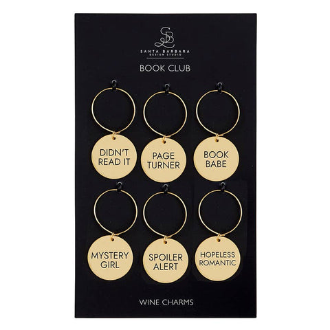 Wine Charm Set - Book Club (Santa Barbara)