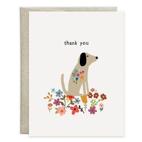 Thank You Greeting Card - Sweet Doggy (Gina B Designs)