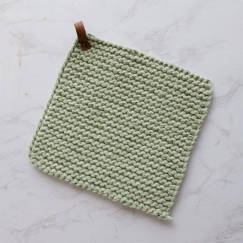 Knitted Pot Holder - Mint Green (Audrey's)