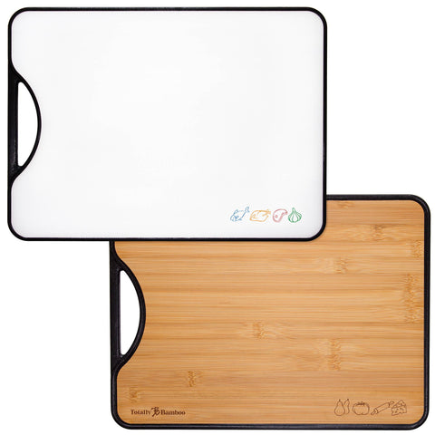 Poly & Bamboo Reversible Cutting Board, 15" x 11" (Totally Bamboo)