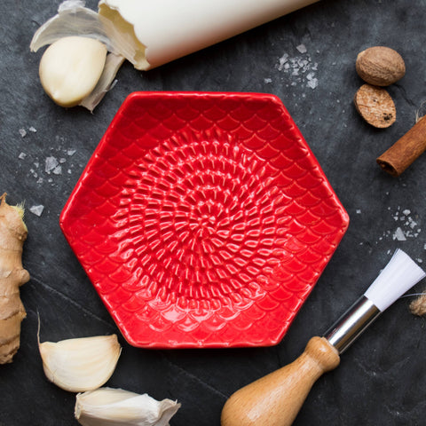 Red Ceramic Grater Set (The Grate Plate)