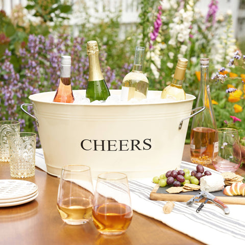 Cheers Galvanized Metal Tub (Twine)